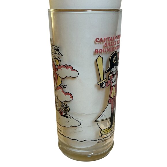 Vintage 1980 McDonalds Adventure Series Character Drinking Glass Pirate Theme - Picture 3 of 12